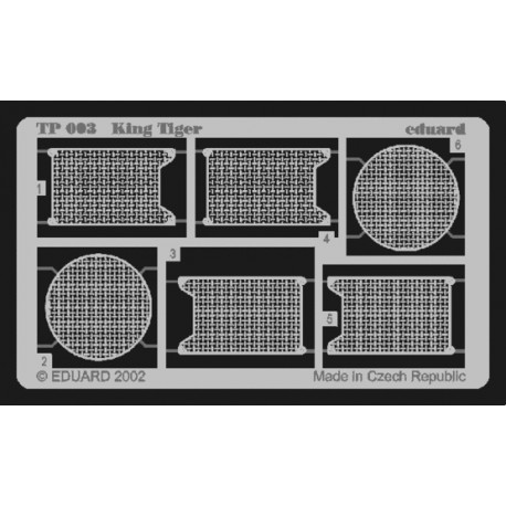 Photo-etched: King Tiger (for Tamiya). EDUARD TP003