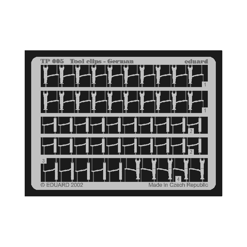 Soportes para herramientas alemanes. EDUARD TP005