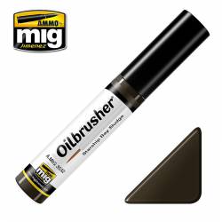 Spazzola per olio: sporcizia della piattaforma dell'astronave.