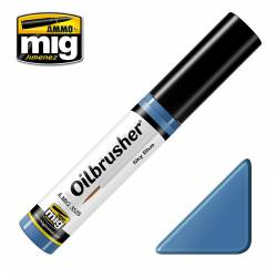 Ölbürste: himmelblau.