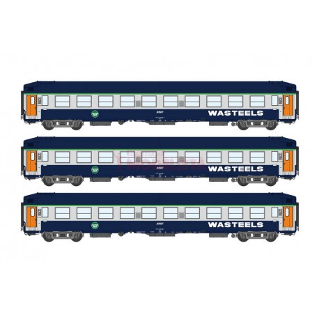 3-set of berth coaches UIC, WASTEELS. REE MODELES VB-193