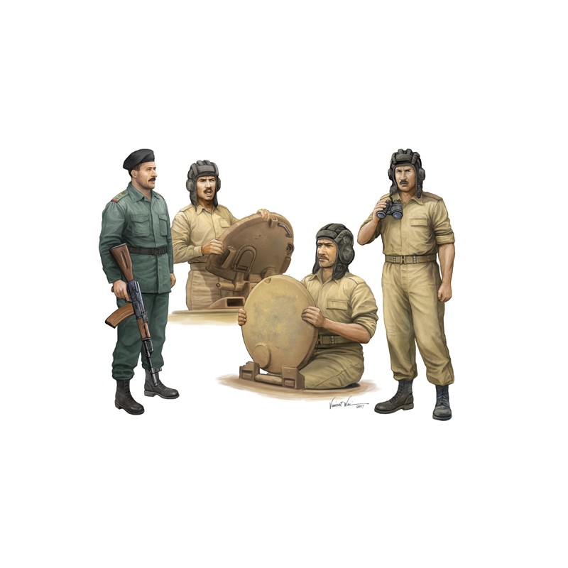 Iraqi tank crew. TRUMPETER 00439