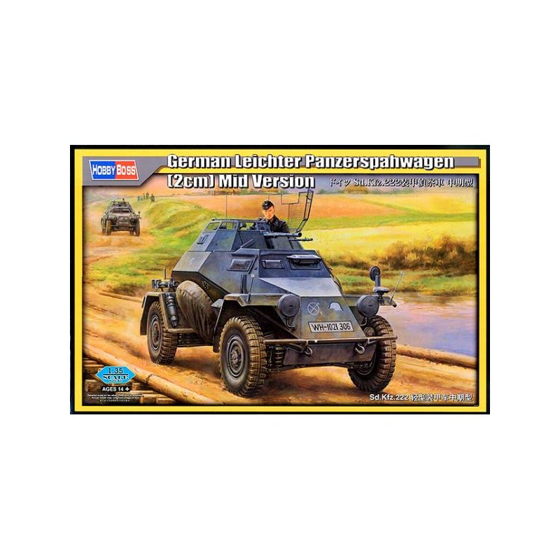 Sd.Kfz.222 con cañón 2cm. HOBBY BOSS 80149