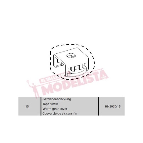 Worm gear cover. Series 353/354. HN2070/15