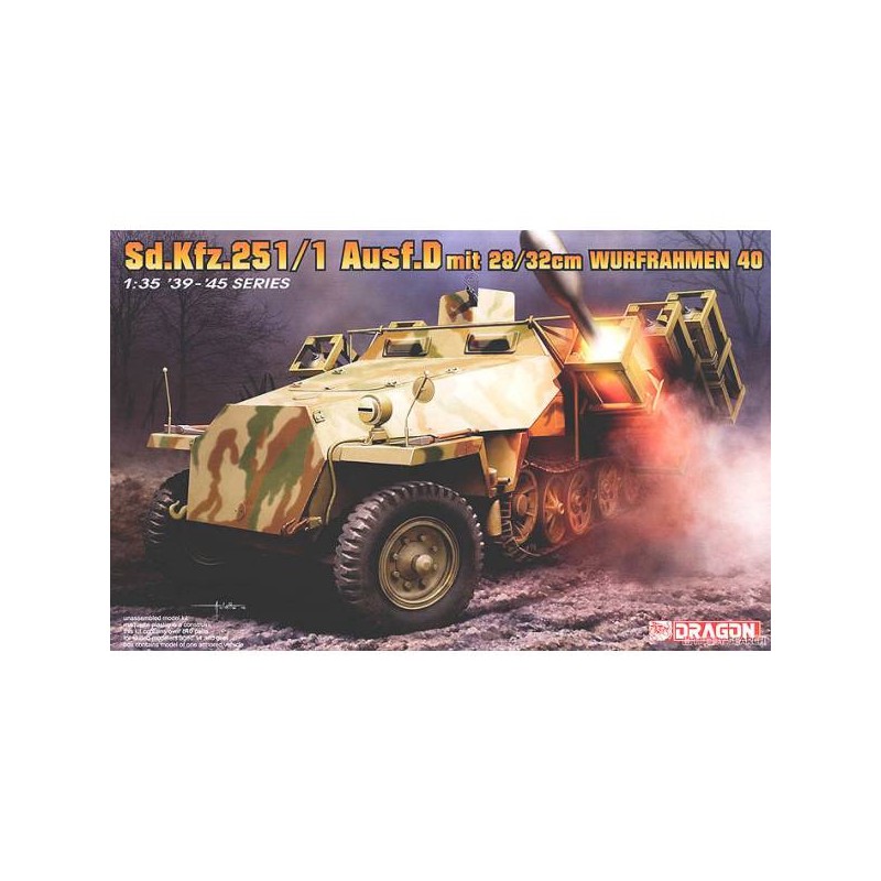 Sd.Kfz.251/1 Ausf.D. con lanzacohetes. DRAGON 6861