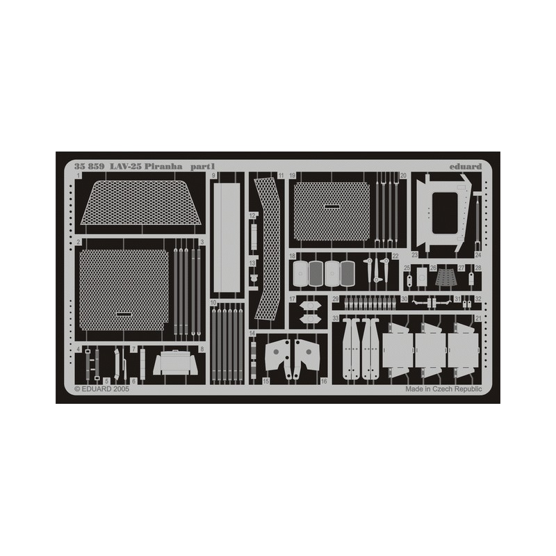 Fotograbado: LAV-25 Piranha (kit Trumpeter). EDUARD 35859
