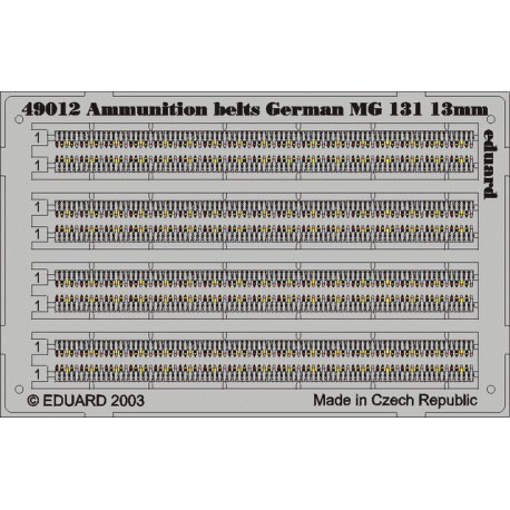 Ammunition belts for MG131, 13mm. EDUARD 49013