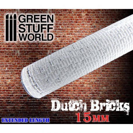 Rolling pin small dutch bricks. GREEN STUFF WORLD 363360