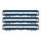 Set de tres coches litera UIC, SNCF. REE MODELES VB-204