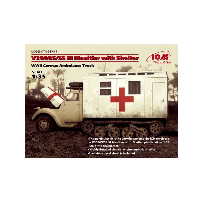Vehículo médico V3000S/SS Maultier. ICM 35414