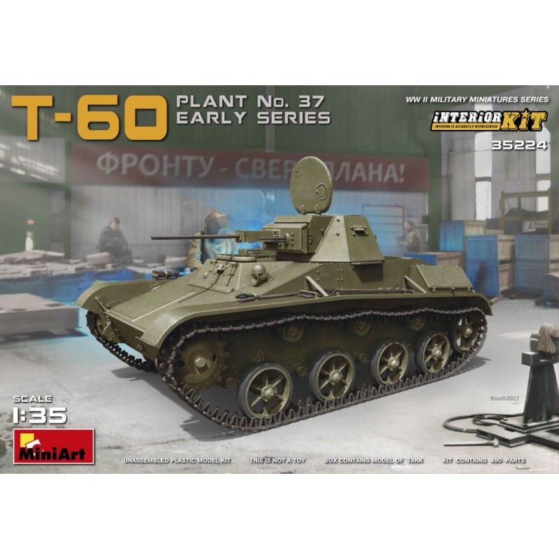 T-60, planta No. 37, versión inicial. MINIART 35224 T-60, planta No. 37, versión inicial. MINIART 35224