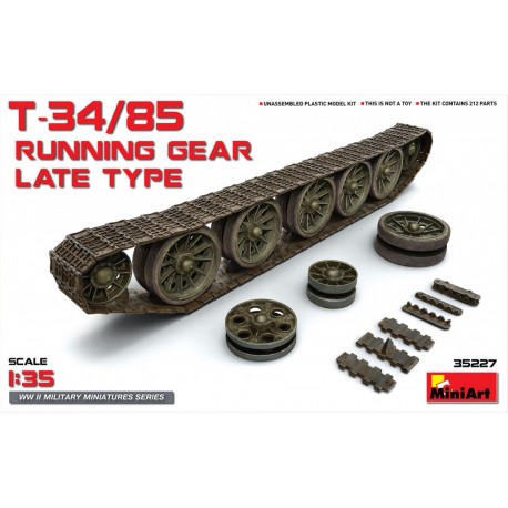 T-34/85 running gear, late type. MINIART 35227