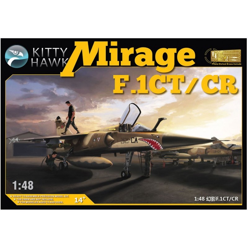 Mirage F.1CT/CR. Calcas españolas. KITTY HAWK 80111 Mirage F.1CT/CR. Calcas españolas. KITTY HAWK 80111