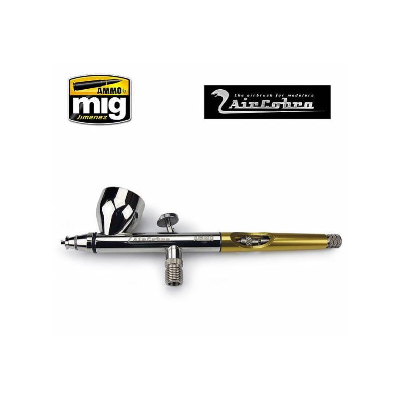 Double action gravity airbrush, AIRCOBRA. AMIG 8625