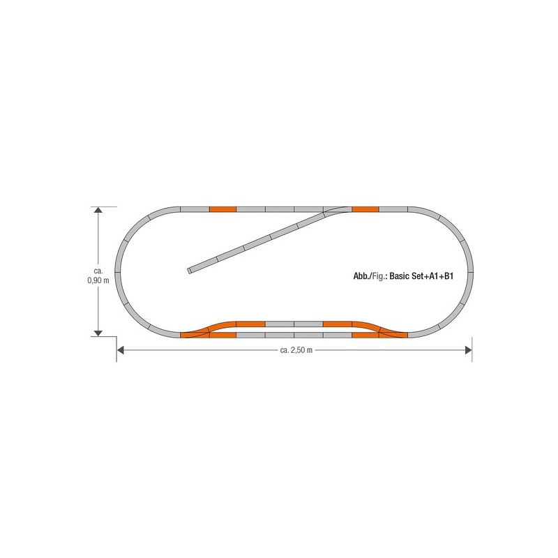 Geoline track set B1. ROCO 61151 Geoline track set B1. ROCO 61151