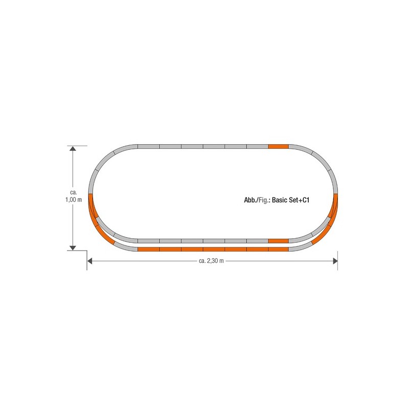 Geoline track set C1. ROCO 61152 Geoline track set C1. ROCO 61152