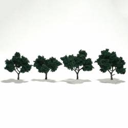 4 alberi, verde scuro.