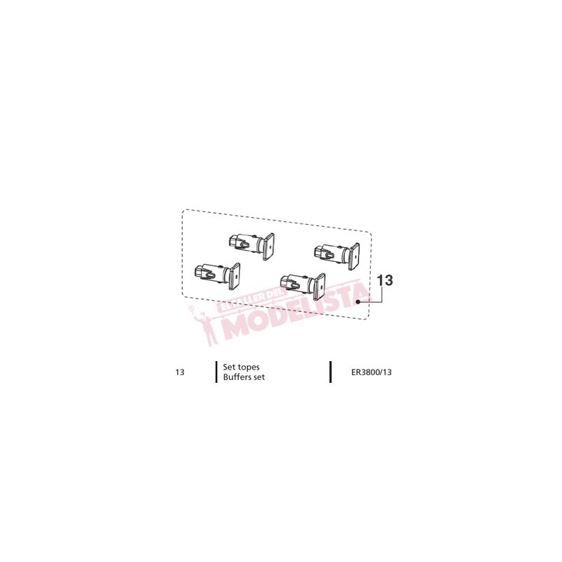 Set de topes (x4), RENFE 303. ER3800/13