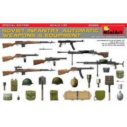 Armas automáticas soviéticas y equipo.