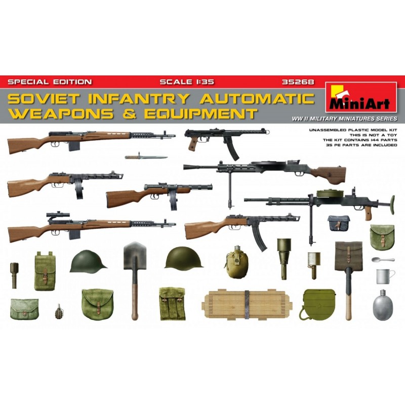 Soviet infantry automatic weapons. MINIART 35268