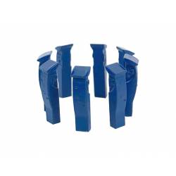 Parcmètres bleus.