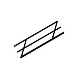 Stair rail, 11,1 mm. PLASTRUCT 90481