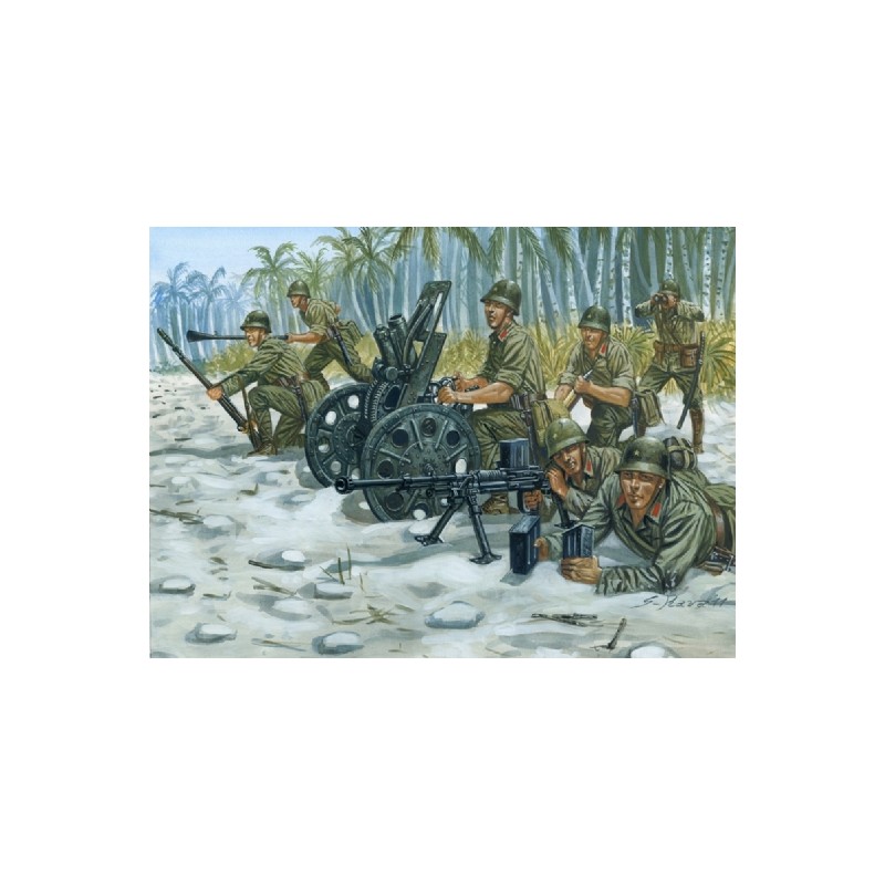 Obús ligero M92 y dotación. ITALERI 6164