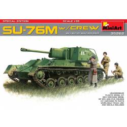 SU-76M avec équipage.