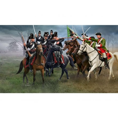 Austrian Dragoons and Prussian Hussars. REVELL 02453