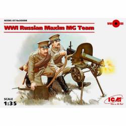 WWI Russian Maxim MG Team.