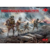 Infantería británica con máscara de gas. ICM 35703