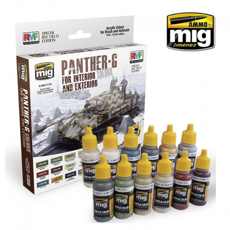 PANTHER-G Colors Set for Interior and Exterior Set. AMIG 7174