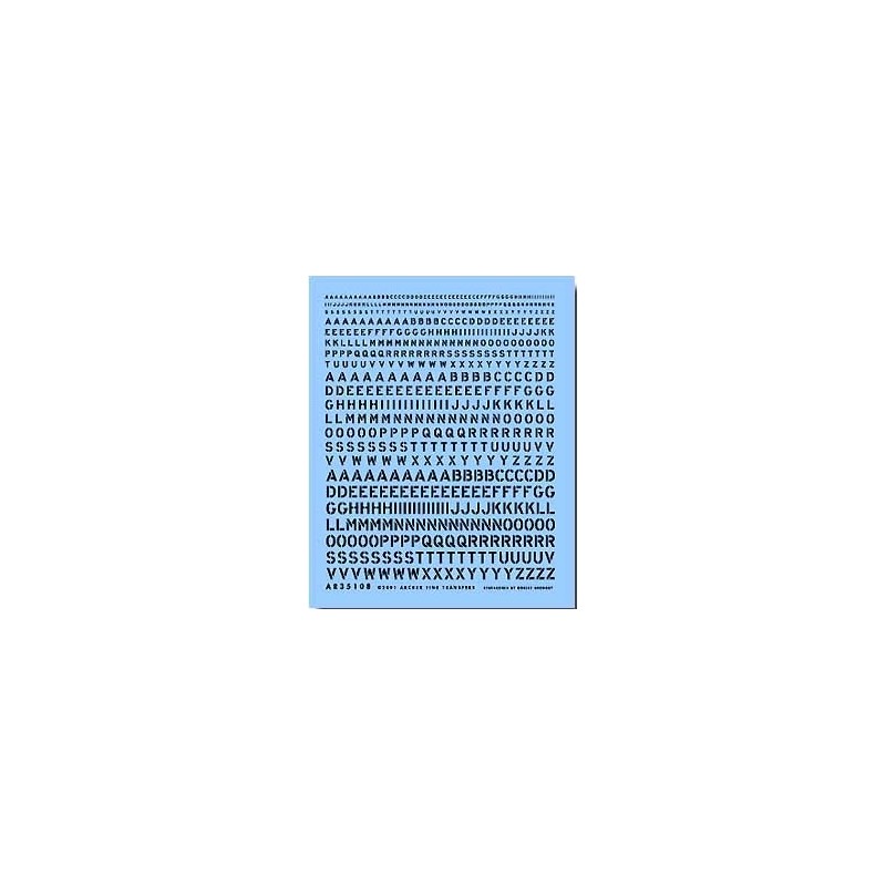 Transferibles: letras genéricas, negras. ARCHER AR35108B