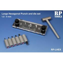 Large hexagonal Punch and die. RP-LHPD