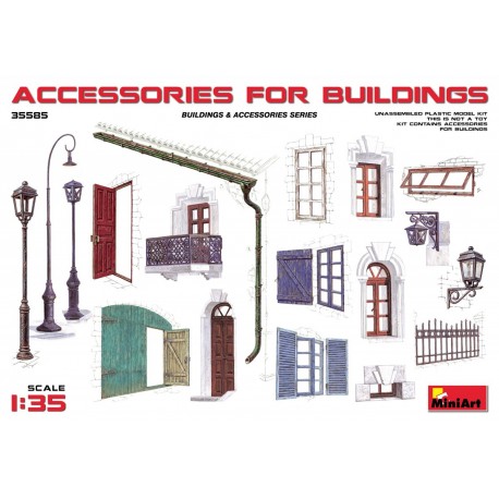 Accessories for buildings. MINIART 35585