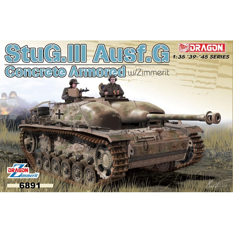 StuG.III Ausf.G w/concrete armored and zimmerit. DRAGON 6891 StuG.III Ausf.G w/concrete armored and zimmerit. DRAGON 6891
