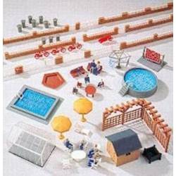 Swimming pool and accesories.