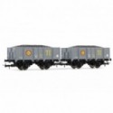 R.N., set of 2 unified wagons. R.N., set of 2 unified wagons.