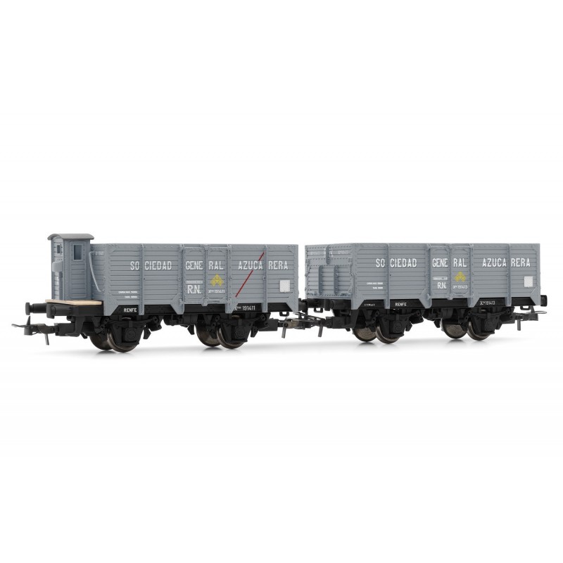 Ensemble de deux wagons unifiés, Azucarera. Ensemble de deux wagons unifiés, Azucarera.
