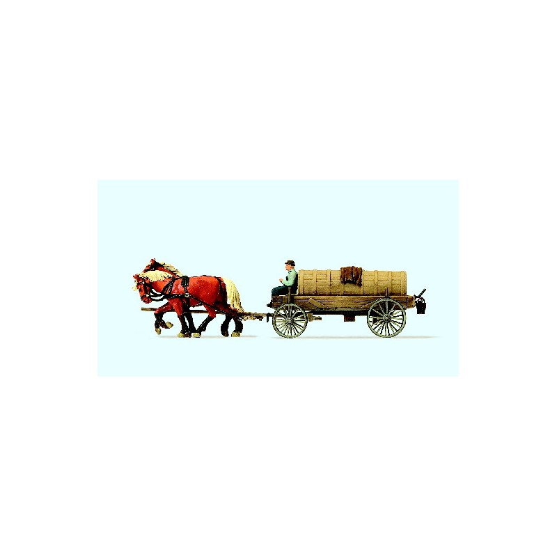 Carro de caballos. PREISER 30414