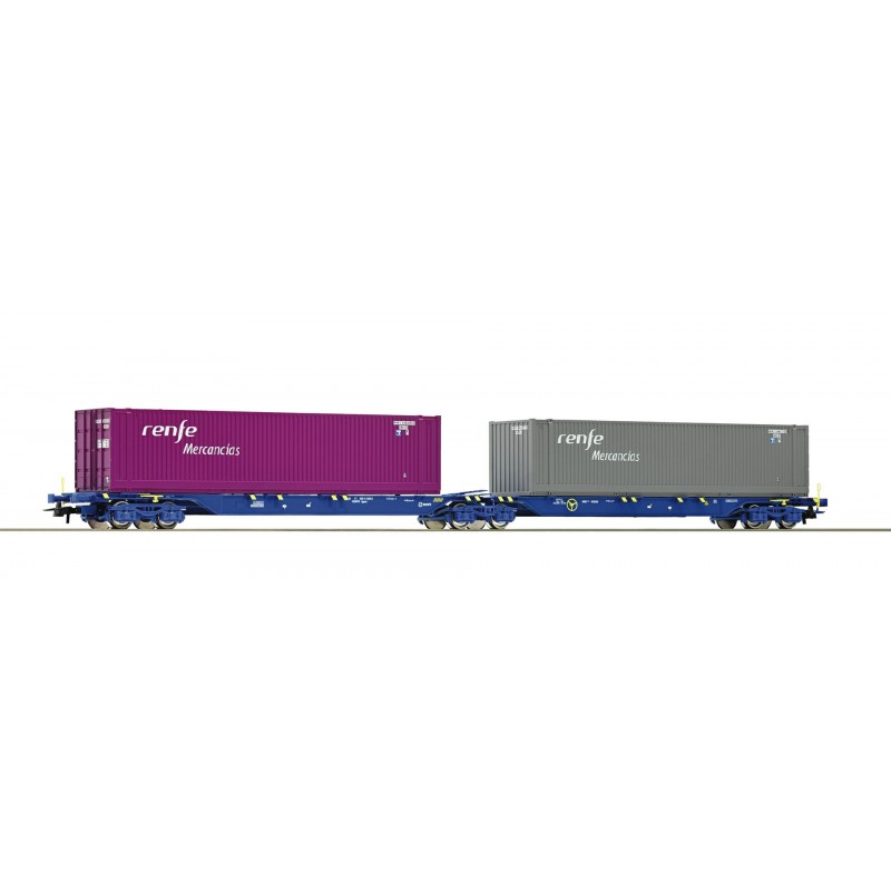 Doppia piattaforma Sggmrs, RENFE. Doppia piattaforma Sggmrs, RENFE.