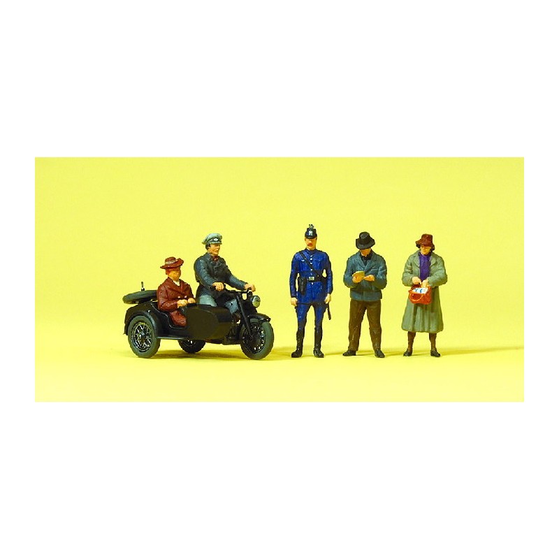 Personas de época y sidecar. PREISER 10565 Personas de época y sidecar. PREISER 10565
