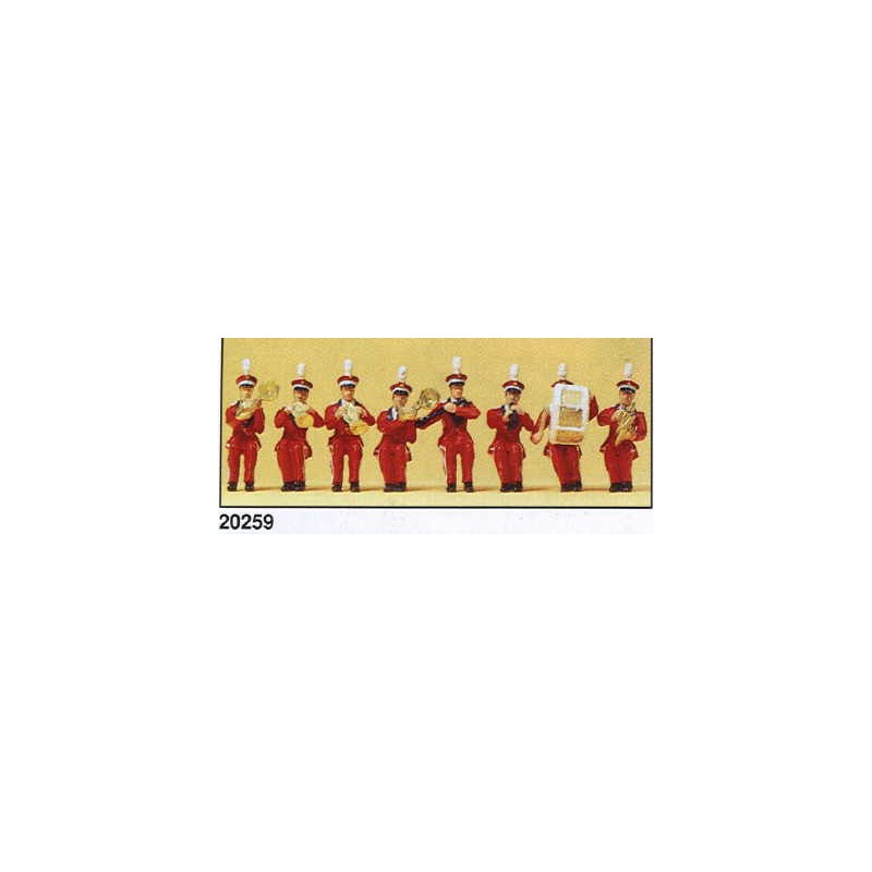 Seated band figure set. PREISER 20259