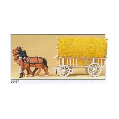 Carriage loaded with straw. PREISER 30477