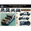 Polizei-Kübelsitzwagen, auto militare tedesco.