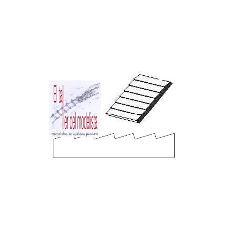 Plancha 15 x 30. Escalonada 1,3 mm. EVERGREEN 4051