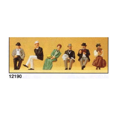 Seated passengers (1900). PREISER 12190