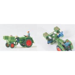 Tractor with potato planter. PREISER 17935