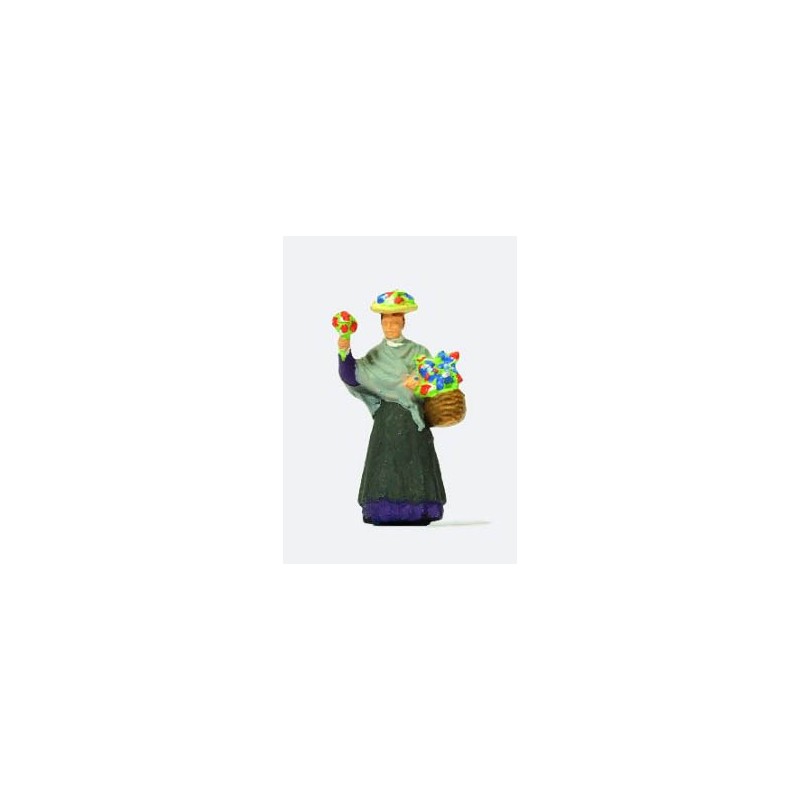 Dama vendiendo flores. PREISER 28106