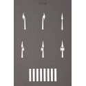 Street marking templates.